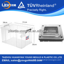 square plastic containing box with a plastic lid injection mould/colorful household storage boxes